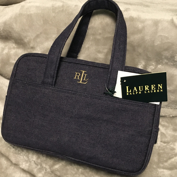 NEW~Lauren Ralph Lauren Denim Handbag**PRICE REDUCED* - Picture 1 of 6